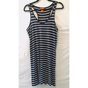 Joe Fresh Navy Striped Tank Dress